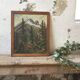 Old oil canvas turned it green 43 x 54cm
