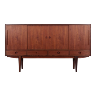 Teak highboard, Danish design, 1960s, production: Denmark