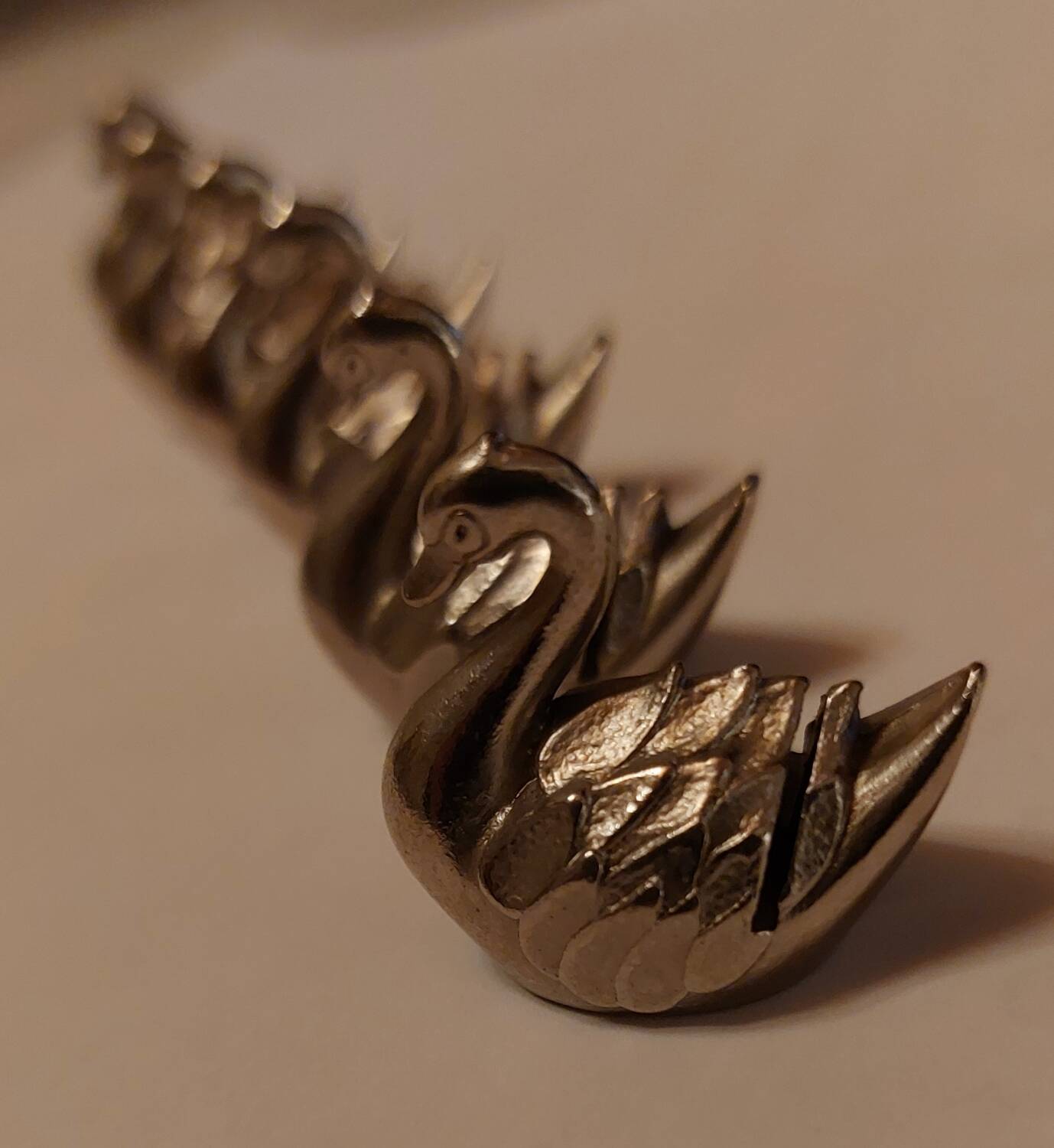 Swan card holder, menu holder or knife holder