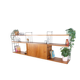 WHB shelf in teak, retro vintage style from the 60s-70s.