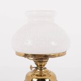 Lampe de table en laiton du milieu du siècle, années 1950