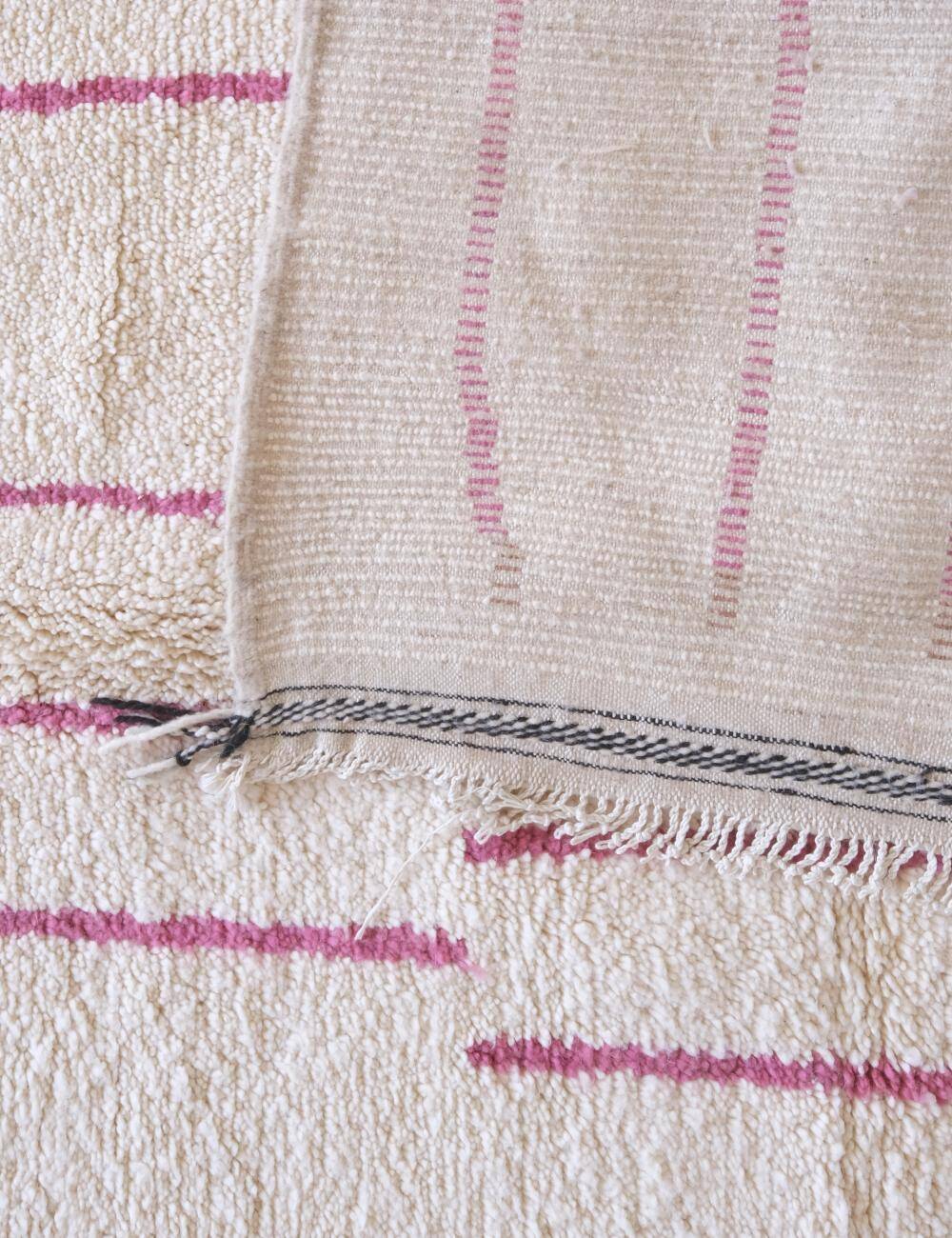 Pink Berber Rug - 303 x 197 cm