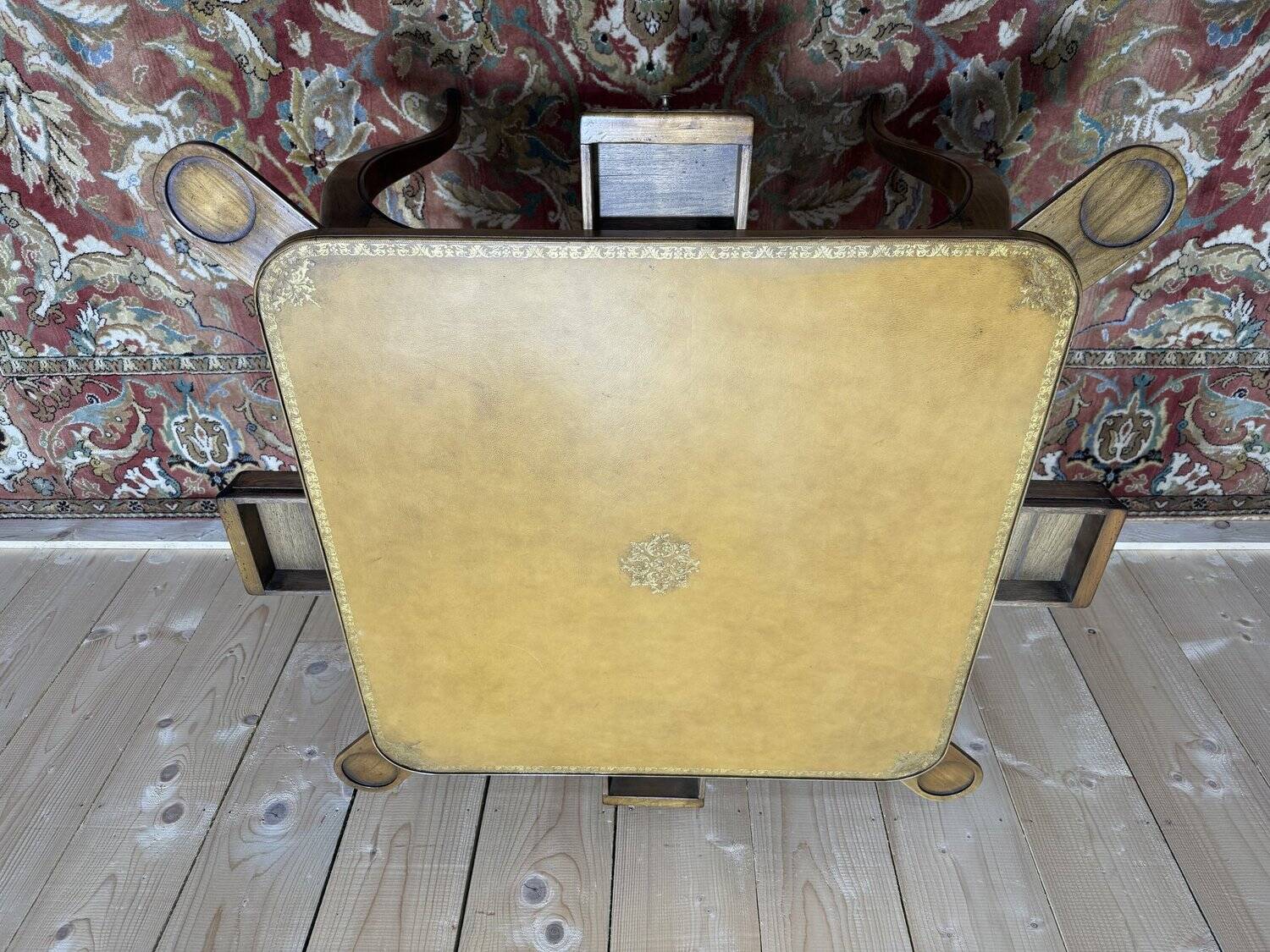 Leather game table in Louis XV style
