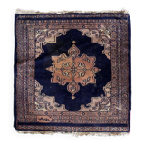 Handmade vintage Uzbek Bukhara rug 64cm x 65cm 1960s - 1C1176