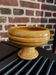 Mustard enameled footed bowl cup