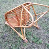 Vintage rattan armchair by Dirk Van Sliedregt for Rohe Noordwolde.
