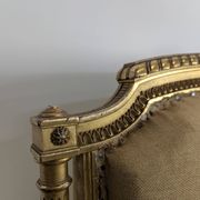 Louis XVI style canapé from the Napoleonic III era in gilded wood.