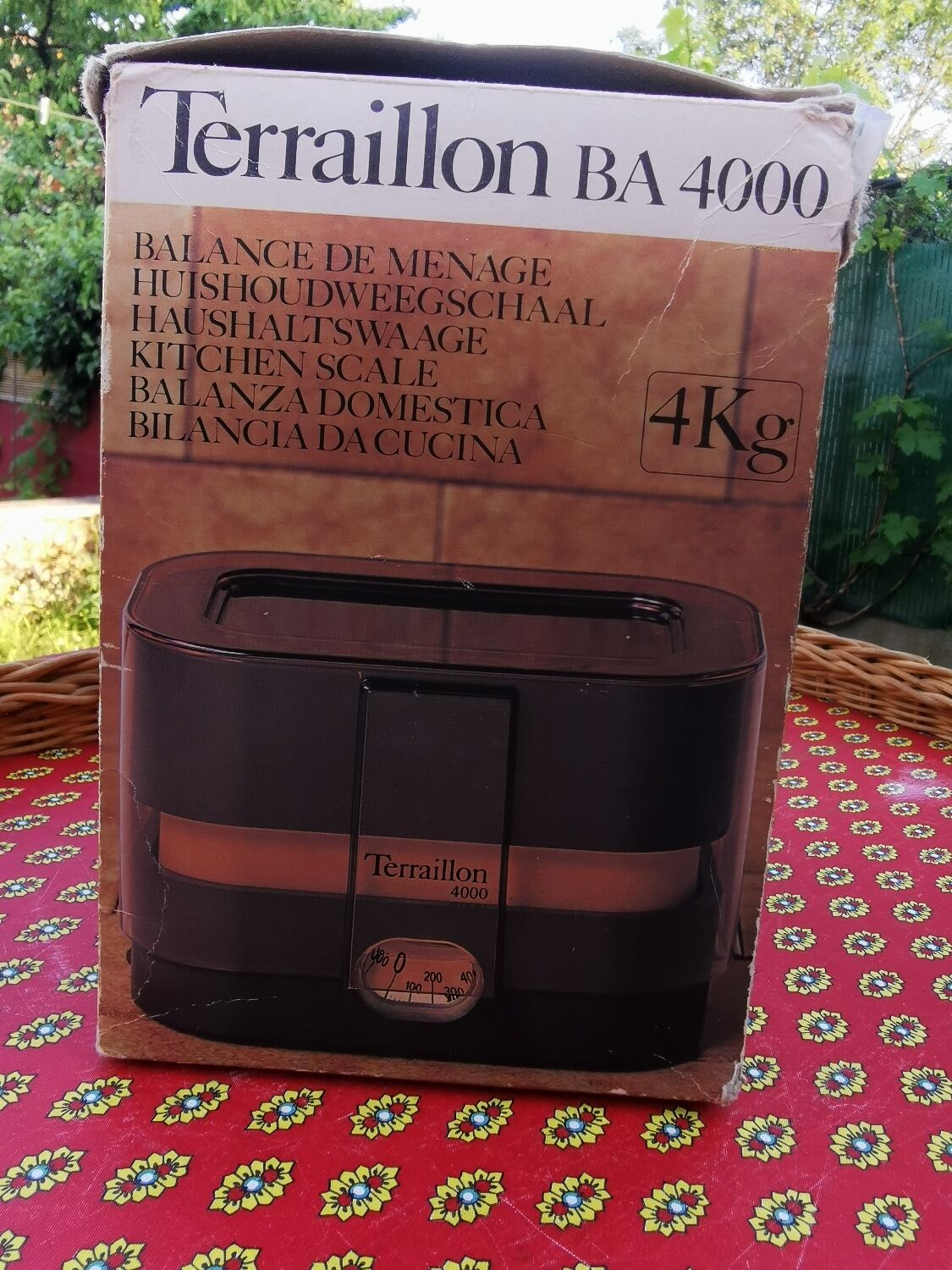 Orange Terraillon scale with box