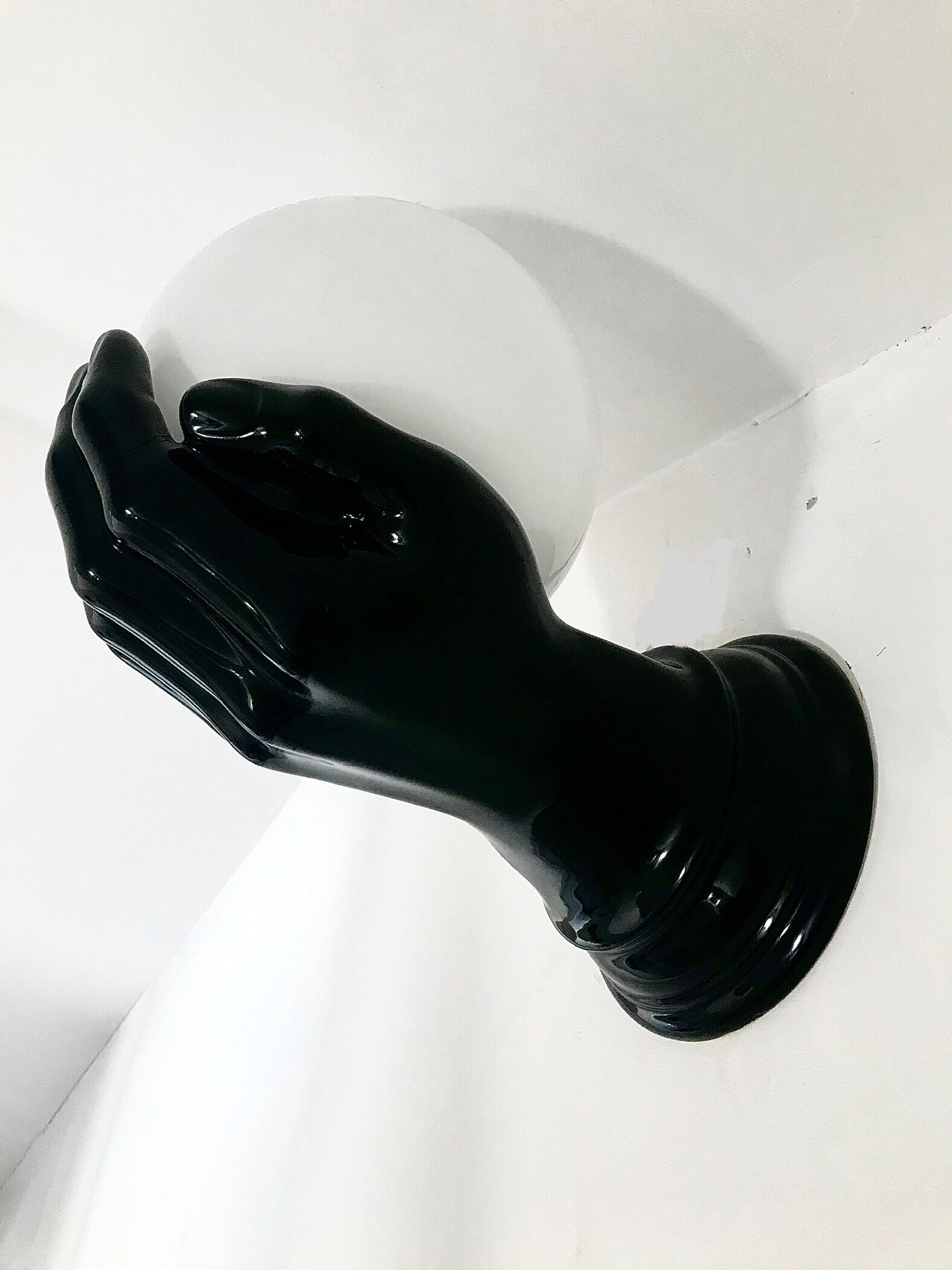 70s handmade wall lamp