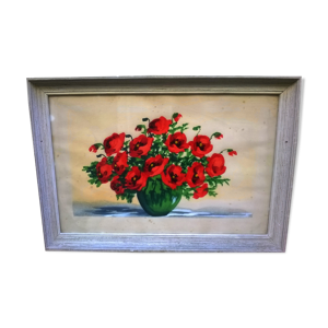 Peinture aux coquelicots