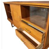 Vintage solid wood sideboard from the 60s