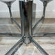 Lustre Space Age with 6 chrome arms and opalised globes in the style of Gaetano Sciolari.