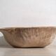 Large antique solid wood bowl (c.1900) #1