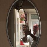 Oval mirror 37 x 66 cm