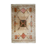 Vintage tibetan khaden handmade carpet 159cm x 237cm 1960s, 1c504