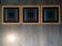 Vintage Optical Art Triptych - Vasarely Style - Frame 30x30cm