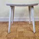 Tabouret "Pagode" en bois massif vintage