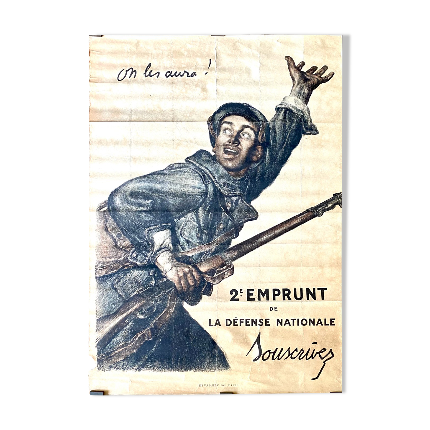 Abel faivre (1867-1945) -On les aura!, 1916.  - Original antique lithographic poster