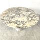 Vintage round marble dining table, 1970s