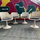 Série 4 chaises tulipes