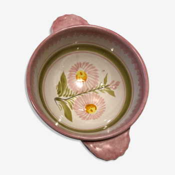 Pink bowl Henriot Quimper