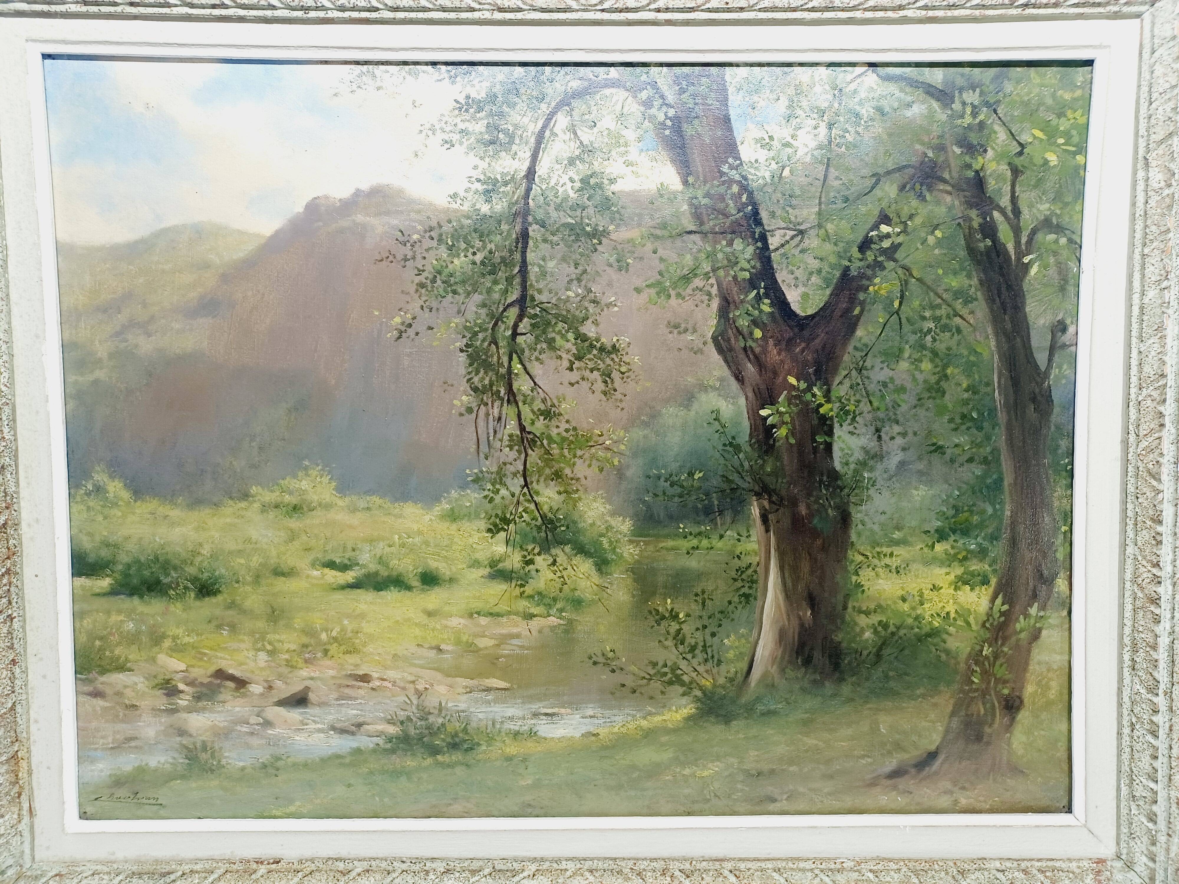 Oil on canvas - the river