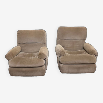 Pair of armchairs by Michel Ducaroy, Roset line