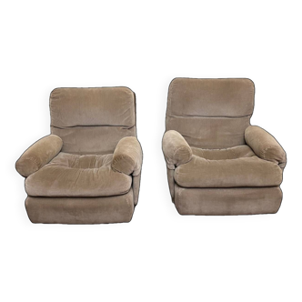 Pair of armchairs by Michel Ducaroy, Roset line