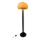 Vintage mushroom floor lamp in brown acrylic glass
