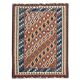 Tapis Kilim fait main pour chambre à coucher, en laine tissée à plat, motif géométrique rouille, 293 × 210 cm