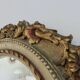 Large round wall mirror, baroque, floral pattern, rococo, 1970s