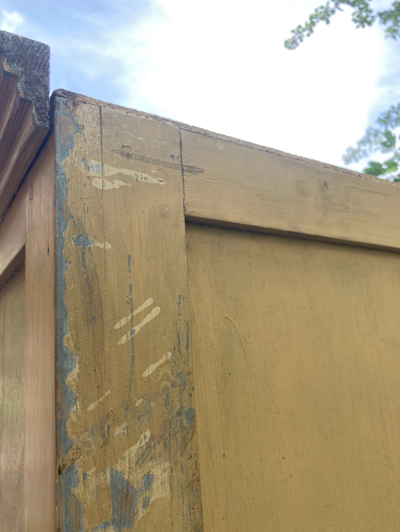 Vintage glazed Parisian wardrobe