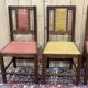 Series of 4 Art Deco mahogany chairs from the 1950s