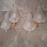 Antique Murano Double Wall Sconces Pair