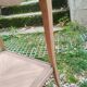 Antique Louis XVI style marquetry bedside table