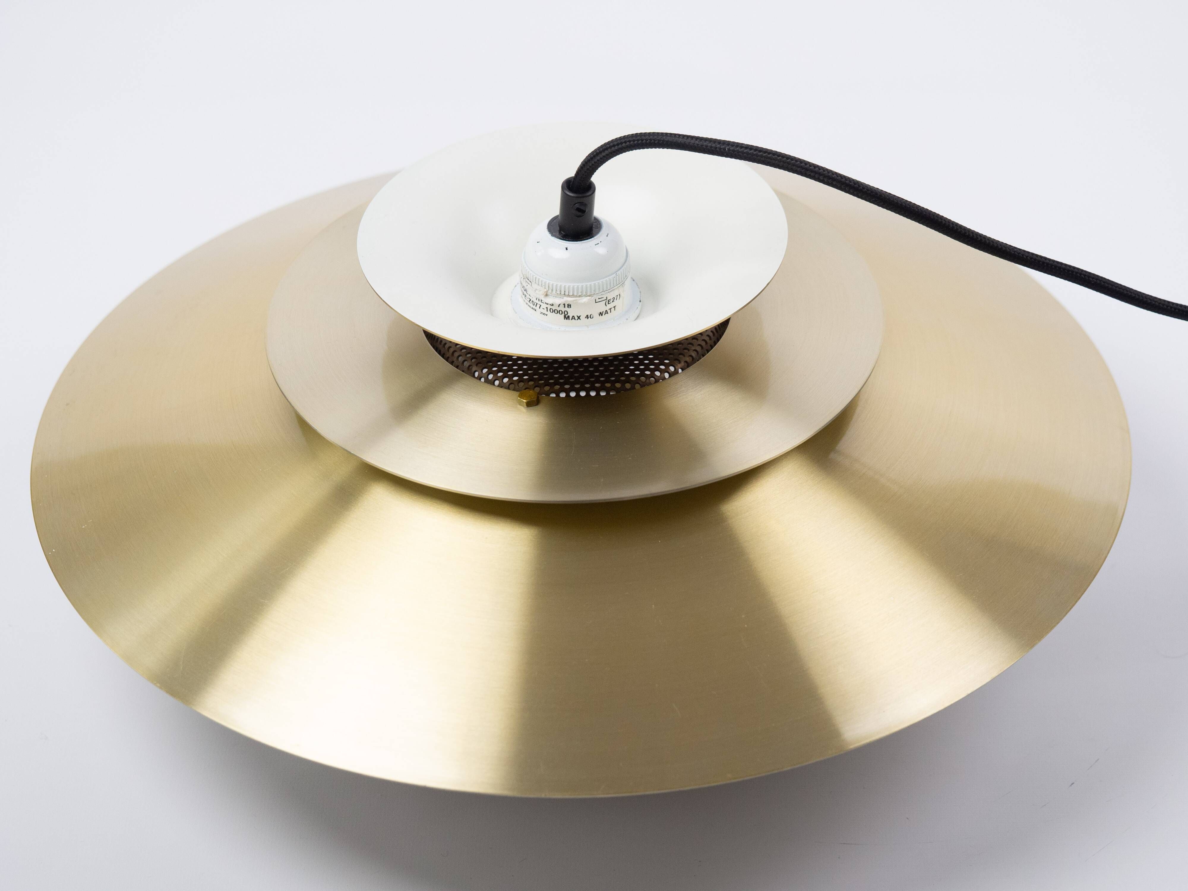 Danish vintage Verona pendant lamp by Kurt Wiborg, Jeka, 1980s