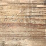 Oak scribane chest of drawers