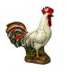 Plaster sculpture of a varnished cockerel from Jordan, mid-20th century