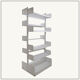Lips Vago "Congresso" double shelving system, 1960s - 1 pair available