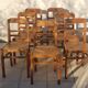 7 bistro chairs stamped indissoluble 50s