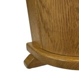 Porte-parapluie vintage en chêne, design de rangement minimaliste des années 60