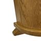Vintage umbrella holder in oak basket storage design of the 1960s minimalis