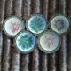 5 assiettes anciennes majolique Longchamp 