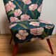 Period cocktail chair upholstered
