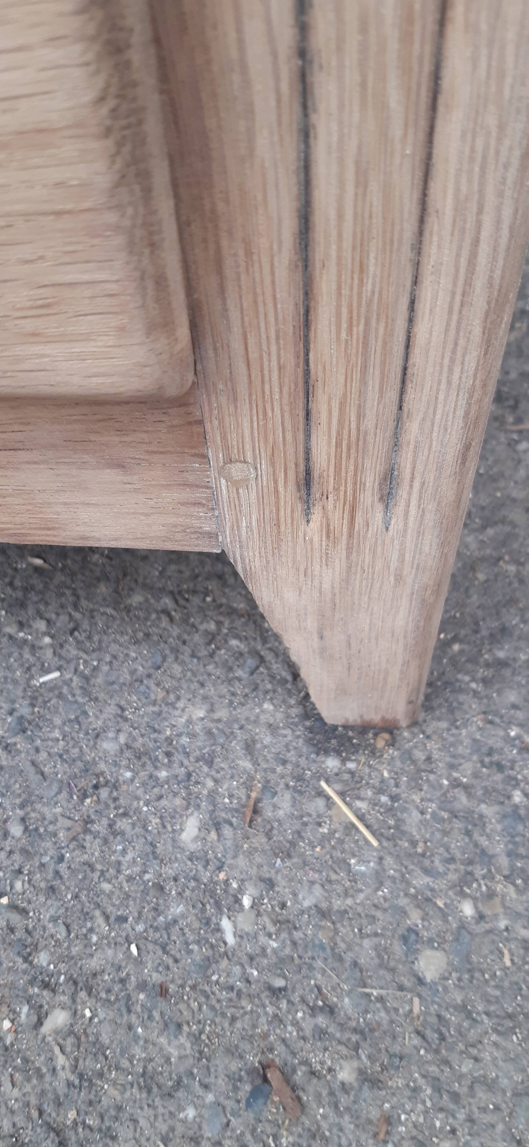 Commode vintage bois brut