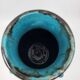 Primavera Vase for Spring in French Art Deco blue ceramic