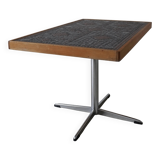 Mid-century mosaic swivel side table | 1960s