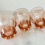 Set of 6 glasses rosaline cups