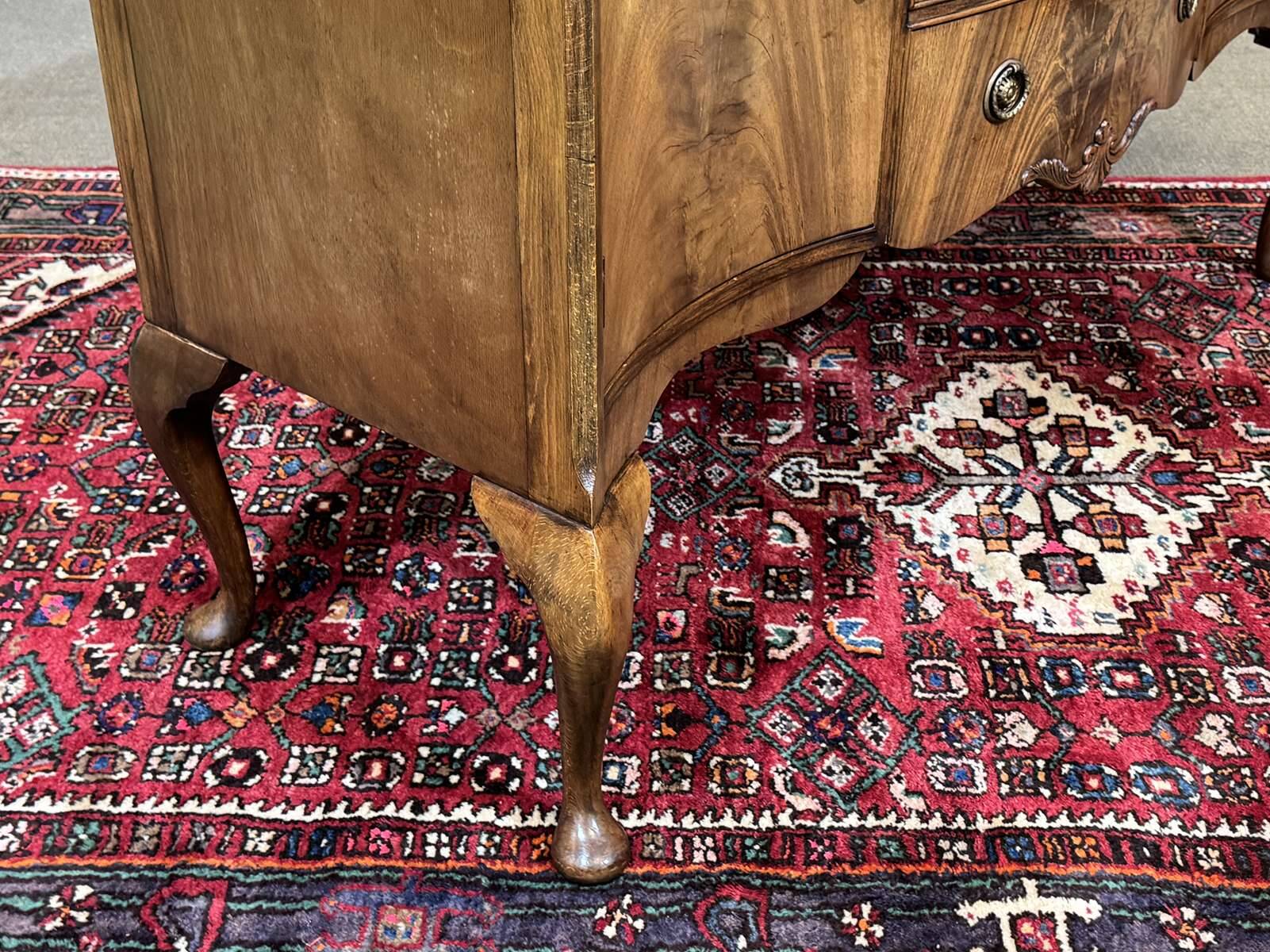 English Chippendale mahogany enfilade from the 1930s.