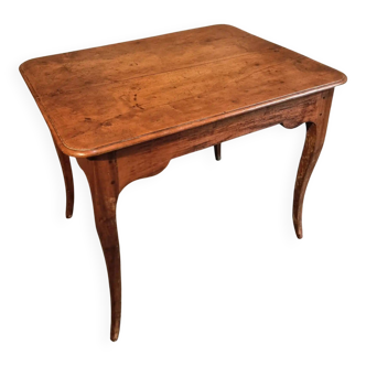 French side table in cherry wood, late 18th century.
